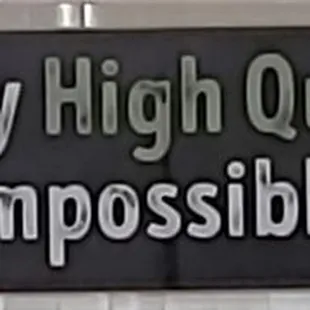 This is one of the other signs along the wall inside.  Photo taken December 22, 2019.