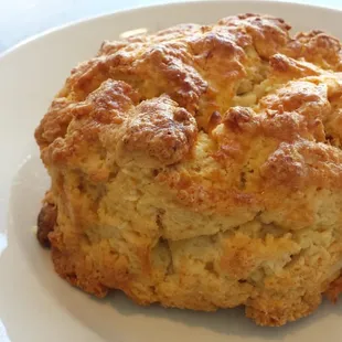 orange, white chocolate, coconut scone. yum.