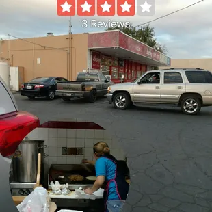 a woman preparing food