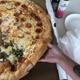 Each slice is huge