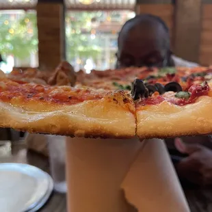 A perfect, thin crust pizza.