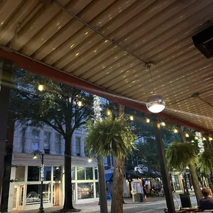 View from outside seating area