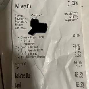 Proof that I am a paying customer.