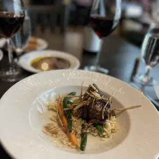 Short rib and risotto