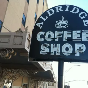 Historic Aldridge Hotel sign