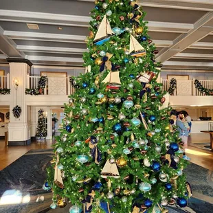 a decorated christmas tree