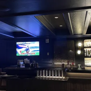 Bar TV.  Caught some playoff games