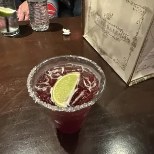 Spicy pomegranate margarita