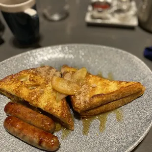 Salted Caramel Apple French Toast