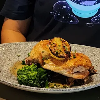 "Brick" Lemon-Herb Half Chicken