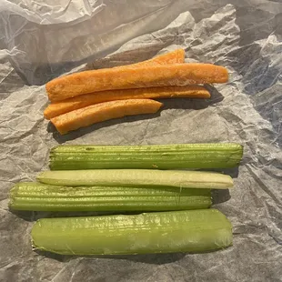 Old, grimy celery.
