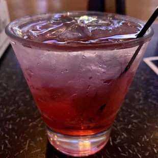 Smirnoff vodka with grenadine