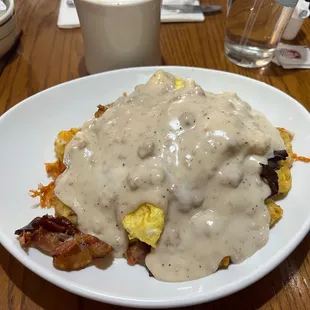 a plate of food on a table
