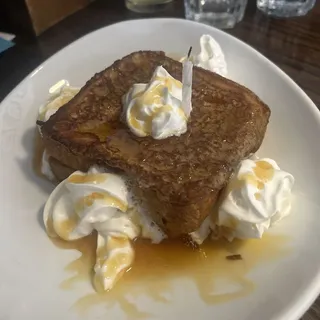 Bananas Foster Stuffed French Toast