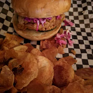 Fried chicken sandwich