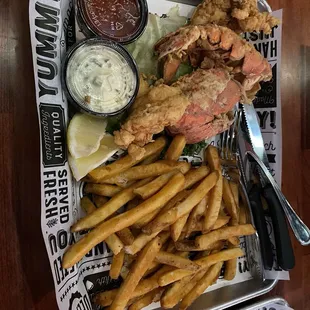 Deep fried Lobster tails