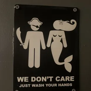 Cool restroom sign