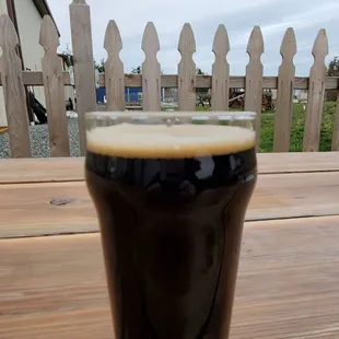 The A.D.I.D.A.S. Oatmeal Stout... wonderful as we spent our first round out in the back seating area.