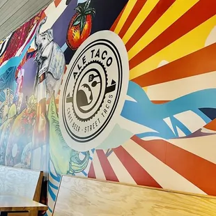 Interior art in ale taco