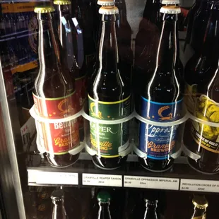 a refrigerator full of beer