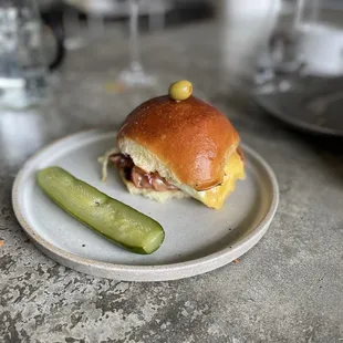 This ain&apos;t your average McMuffin - all seriousness, incredible egg sandwich on brioche with mortadella and Dijonnaise