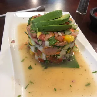 Ceviche de Salmon Dinner