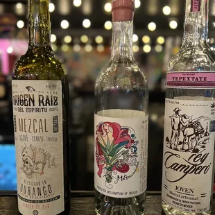 Three tequilas be sampled in a flight. These are the most complex. The last one is wild grown agave. - quite interesting