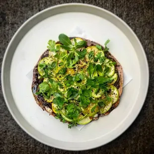 a plate of food on a table