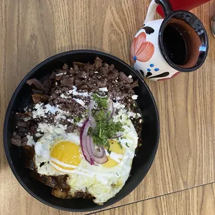 Black Mole Chilaquiles