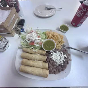Flautas de pollo riquísimas