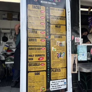 Updated menu as of 6/1/22