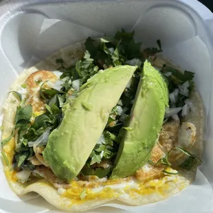 Veggie breakfast taco