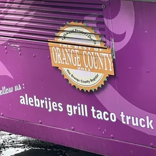 a purple food truck