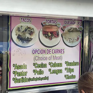 a woman ordering food