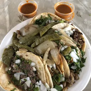 Delicious tacos. Salsa was amazing.
