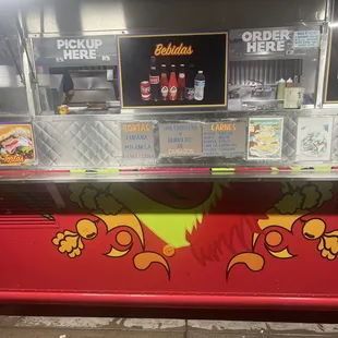 a food stand with a variety of items