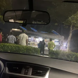 a view from inside a car