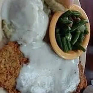 Chicken fried steak lunch special 7.99 with tea!