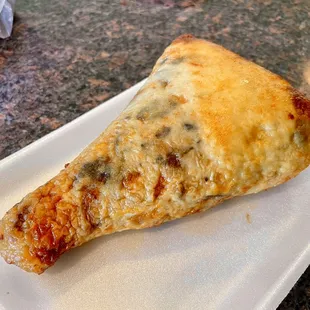 a slice of cheese pizza
