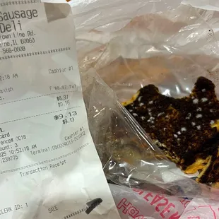 Moldy poppy seed bun