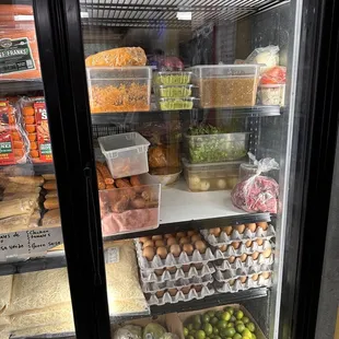 Eggs, lemons, veggies, etc