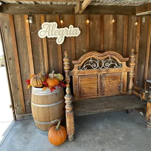 Alegria bench... fall party mode