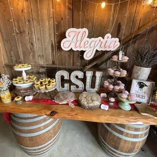 Barn Grad party- Alegria sweets party