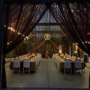 Family style rows for cousins-giving potluck