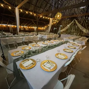 Weddding reception setup