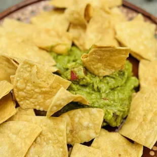 Chips and guacamole.
