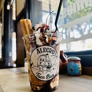 Churro Sundae