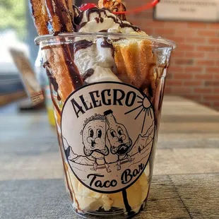 Churro Sundae