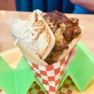 Shredded Beef Arepas