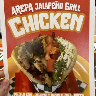 Chicken Arepa